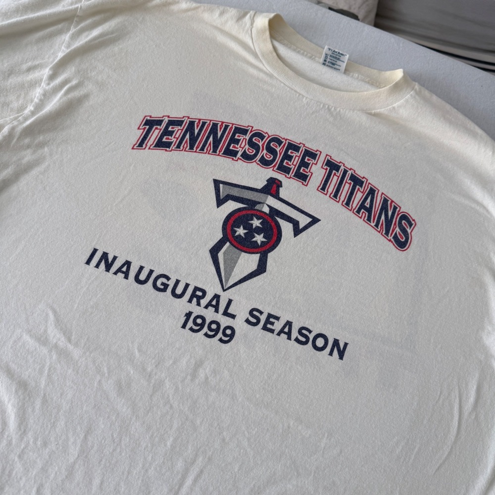 Tennessee Titans T Shirt MenS XXL Vintage Inaugural Season 1999 Collectible NFL